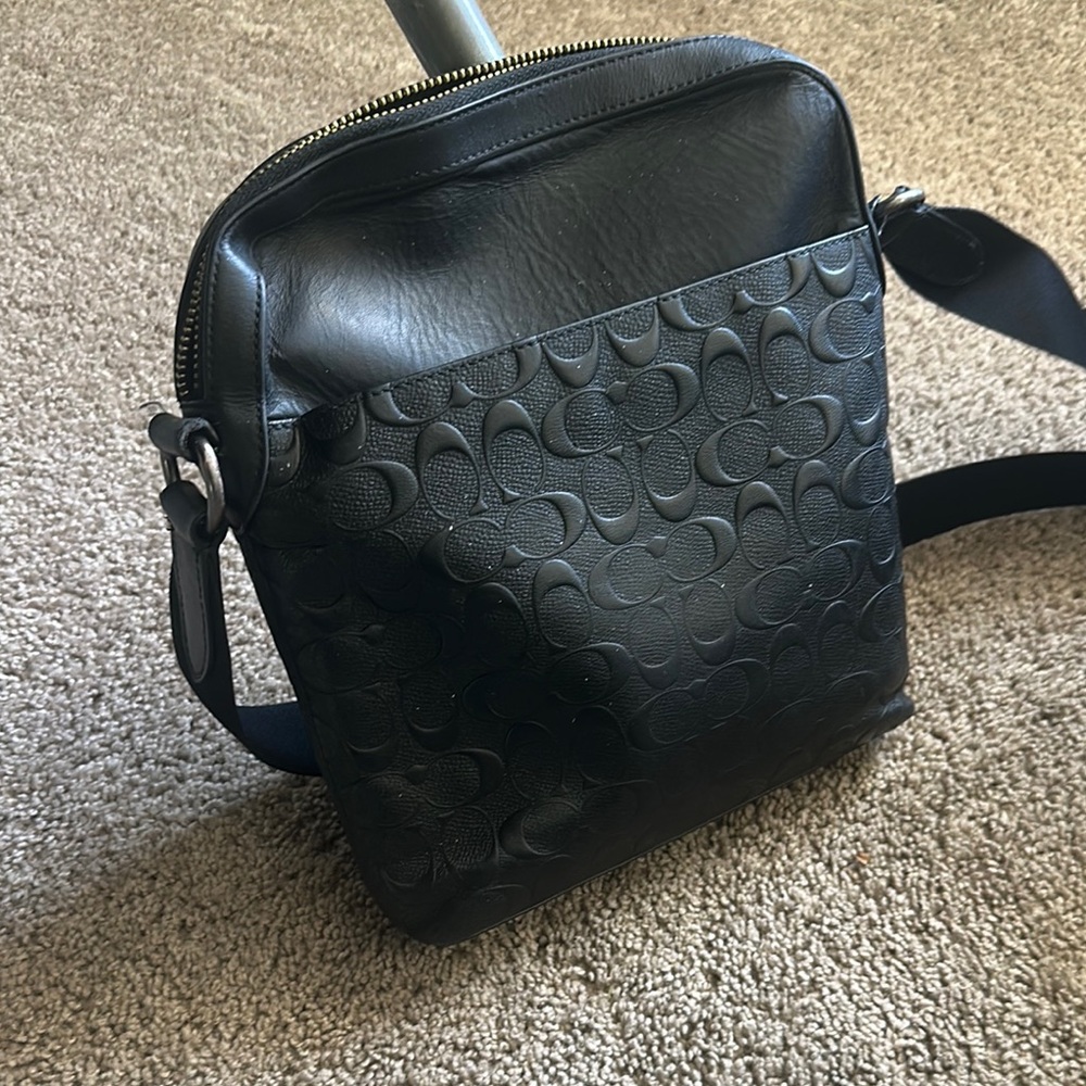 Coach Black Embossed Men's Bag